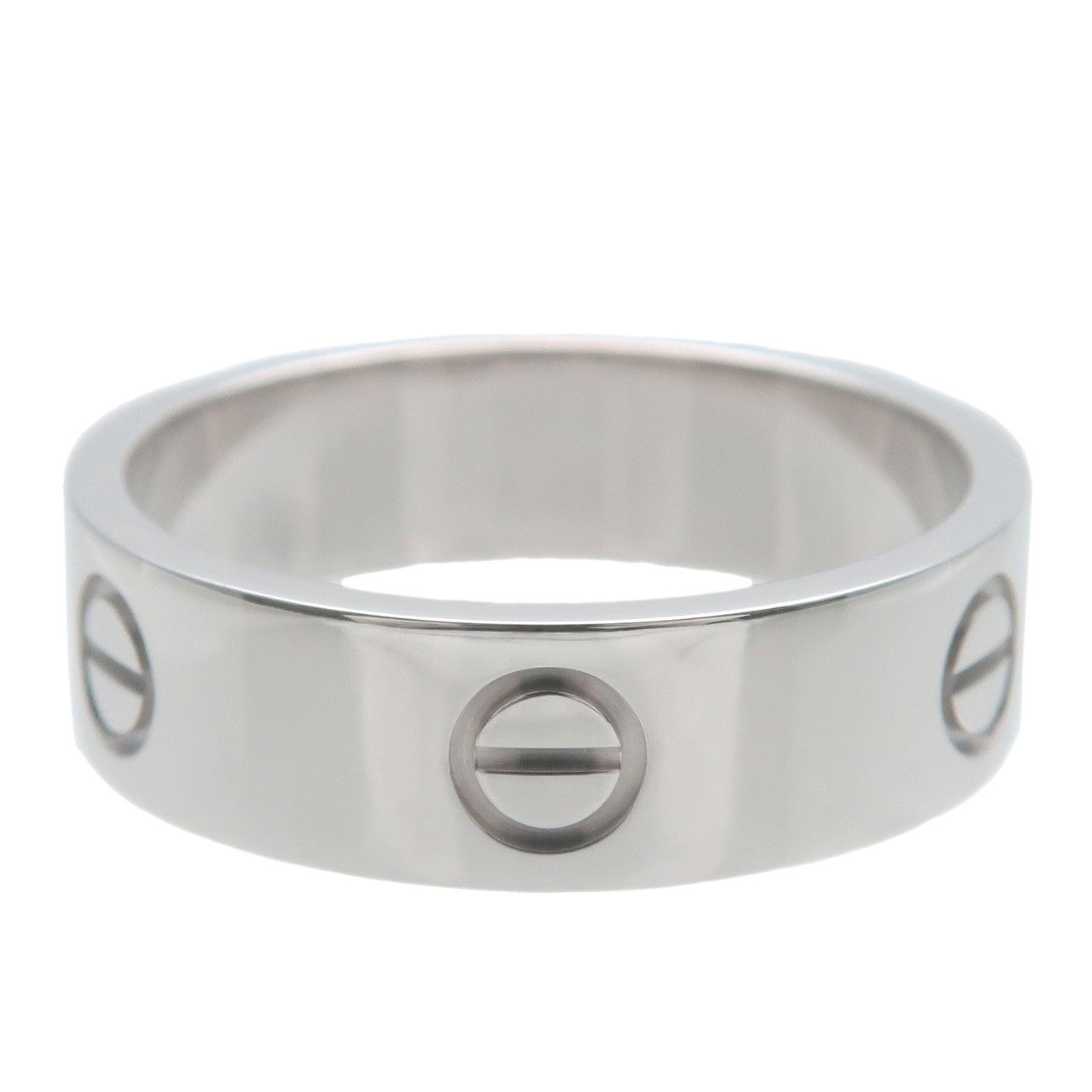 Cartier Love Ring K18 750WG White Gold #59 US9 EU59.5-