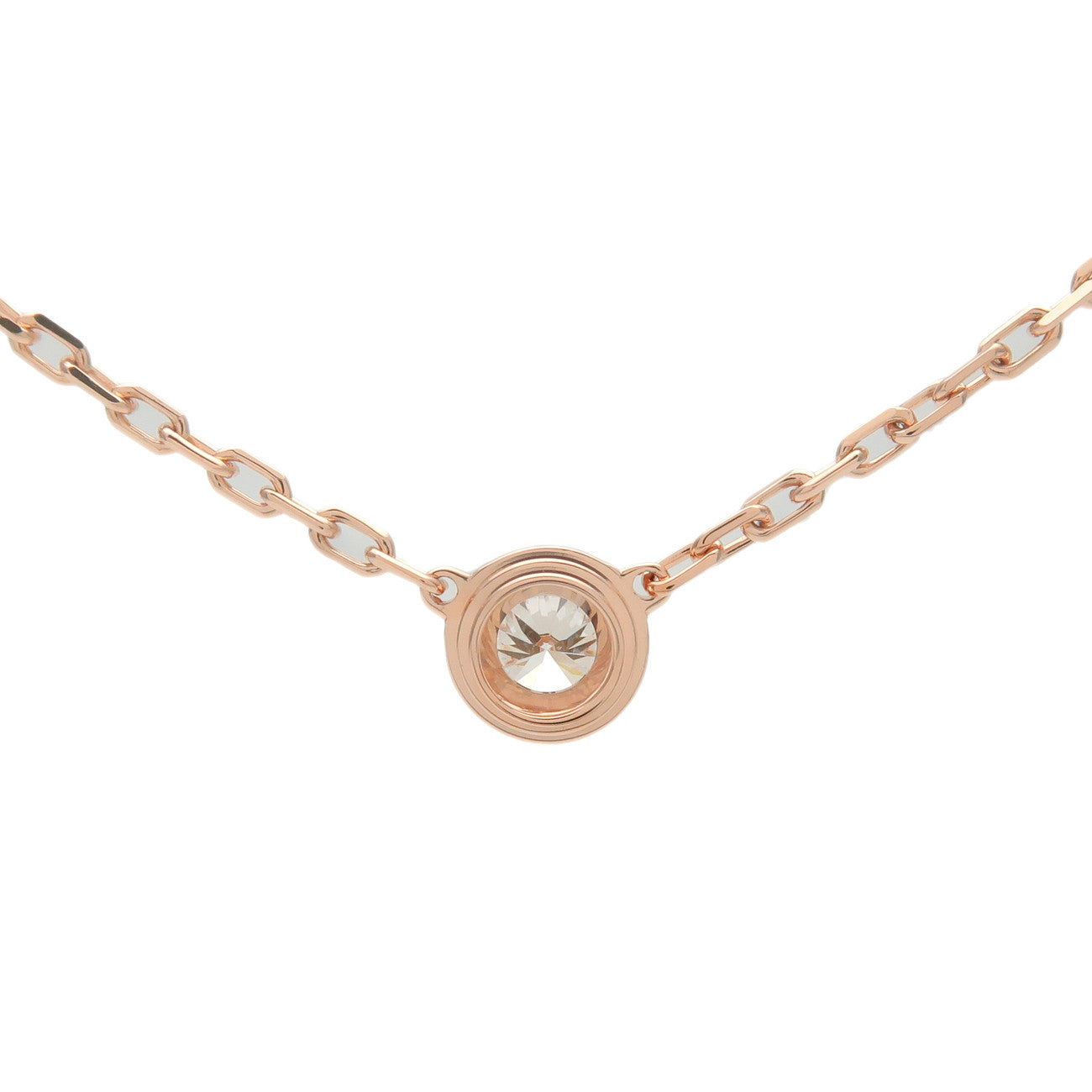 Cartier Diamants Légers Necklace SM Diamond 0.09ct K18 Rose Gold