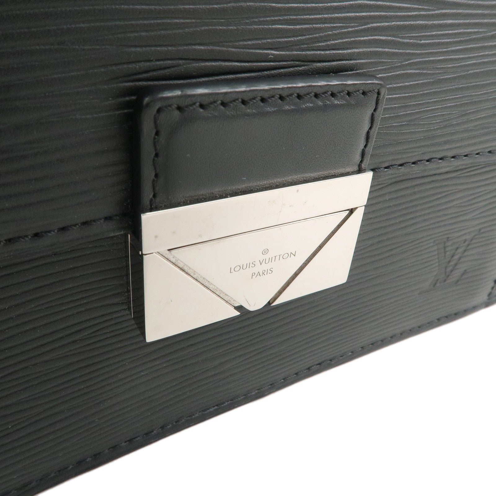 Louis Vuitton Epi Pochette Thames Clutch Bag Noir M42742