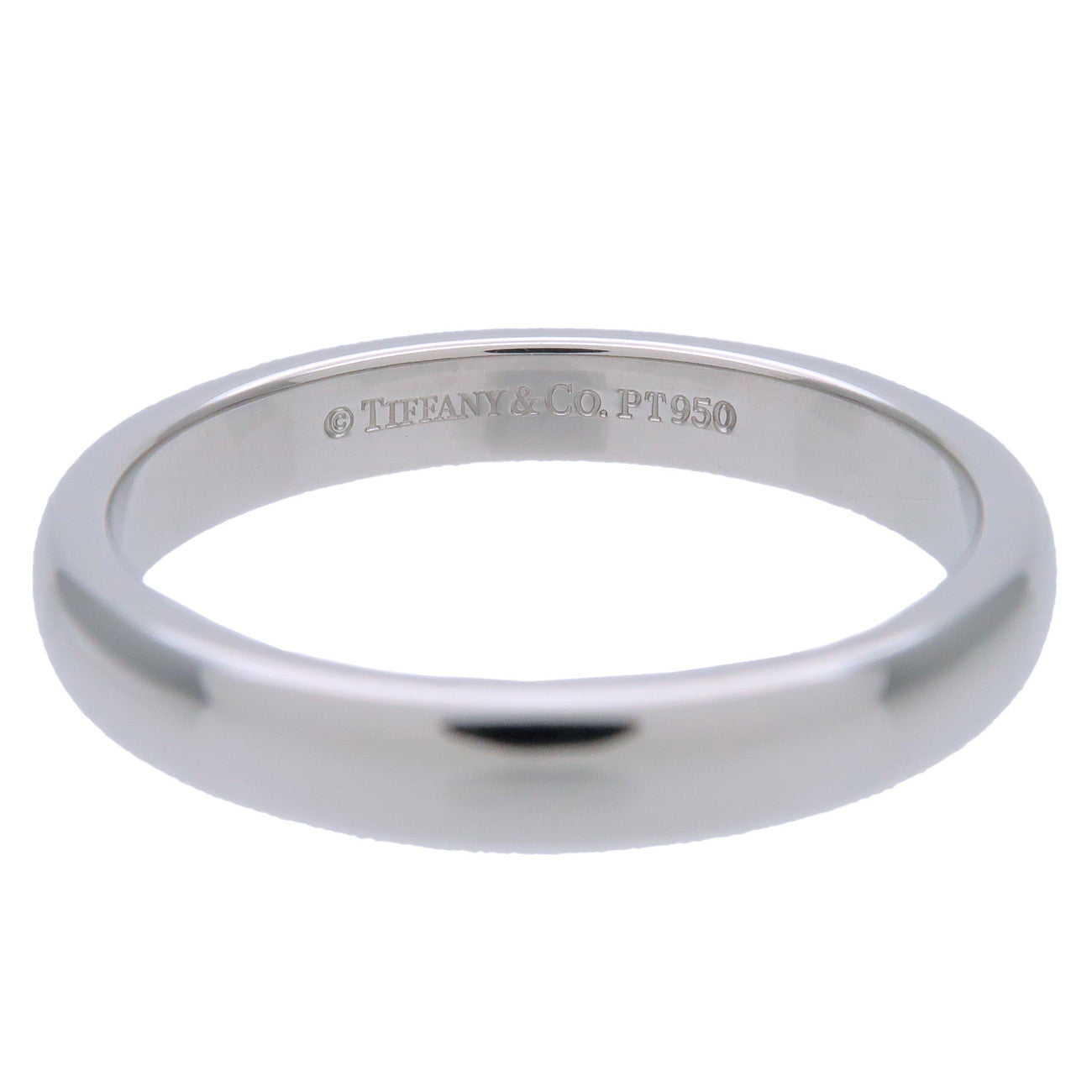 Tiffany&Co. Classic Band Ring PT950 Platinum US6 EU51 HK13