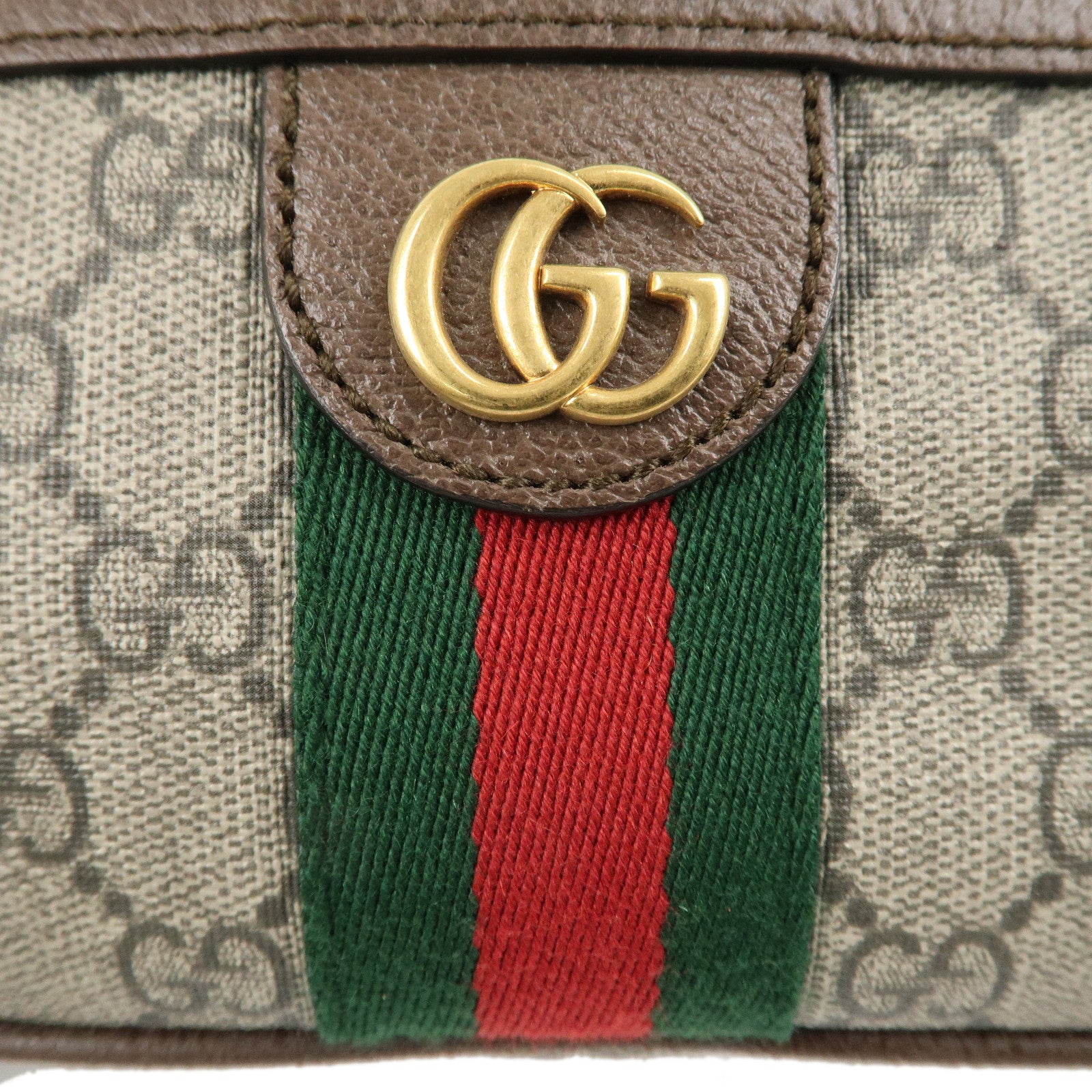 GUCCI Ophidia GG Supreme Body Bag  Beige Brown 574796