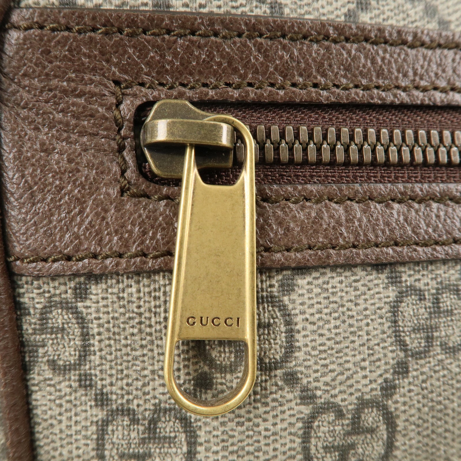 GUCCI Ophidia GG Supreme Body Bag  Beige Brown 574796