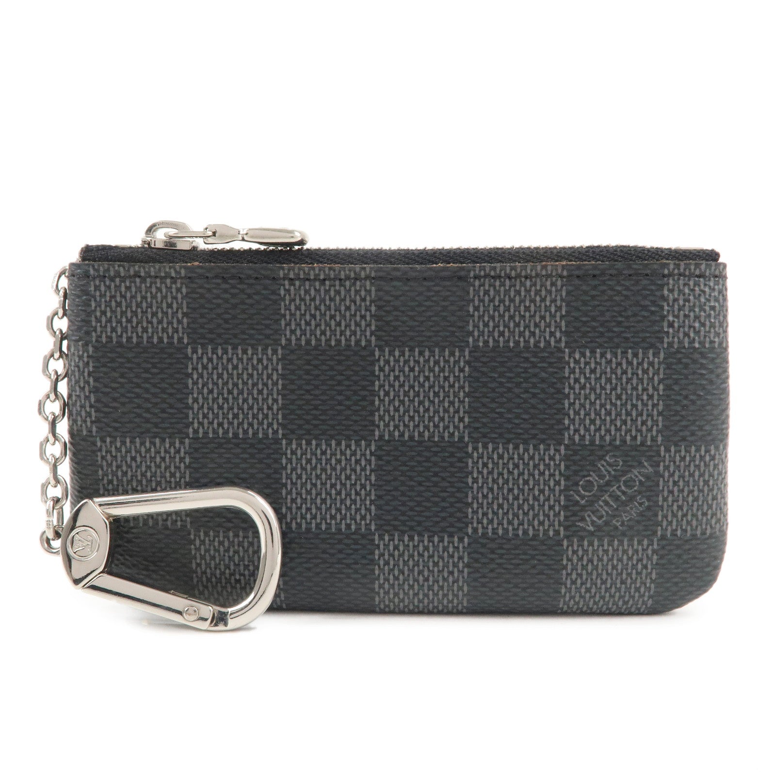 Louis-Vuitton-Damier-Graphite-Pochette-Cles-Coin-Case-Black-N60155