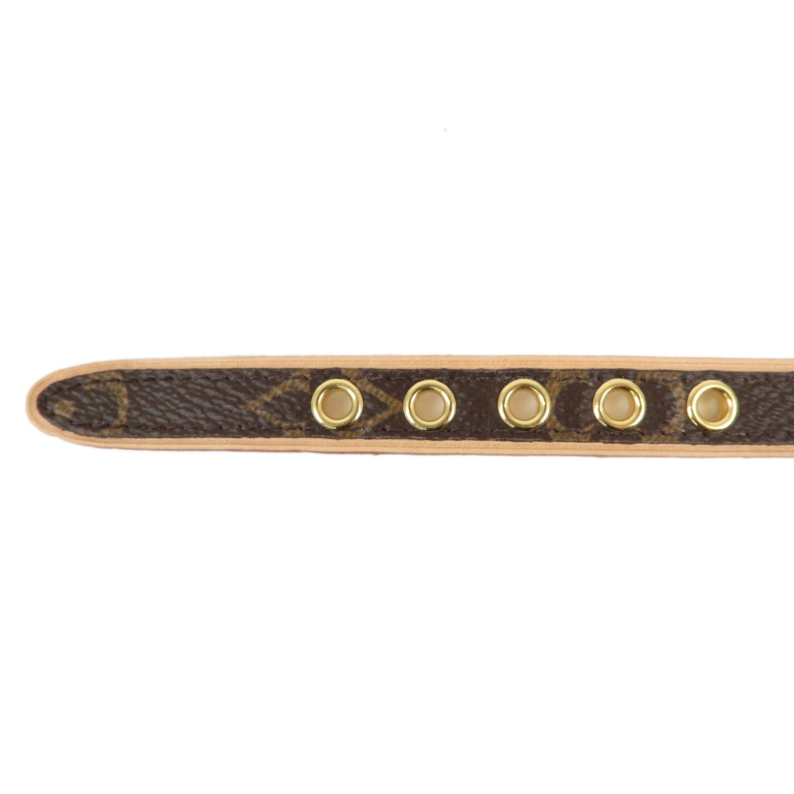 Louis Vuitton Monogram Dog Collar for Small Dogs Brown M80339