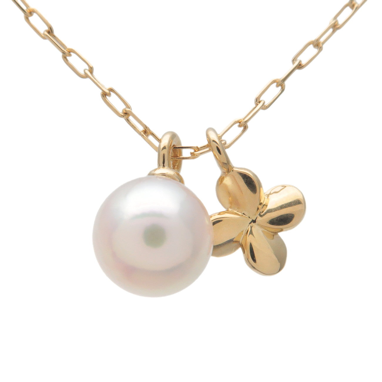 MIKIMOTO-Perl-Necklace-K18YG-750YG-Yellow-Gold