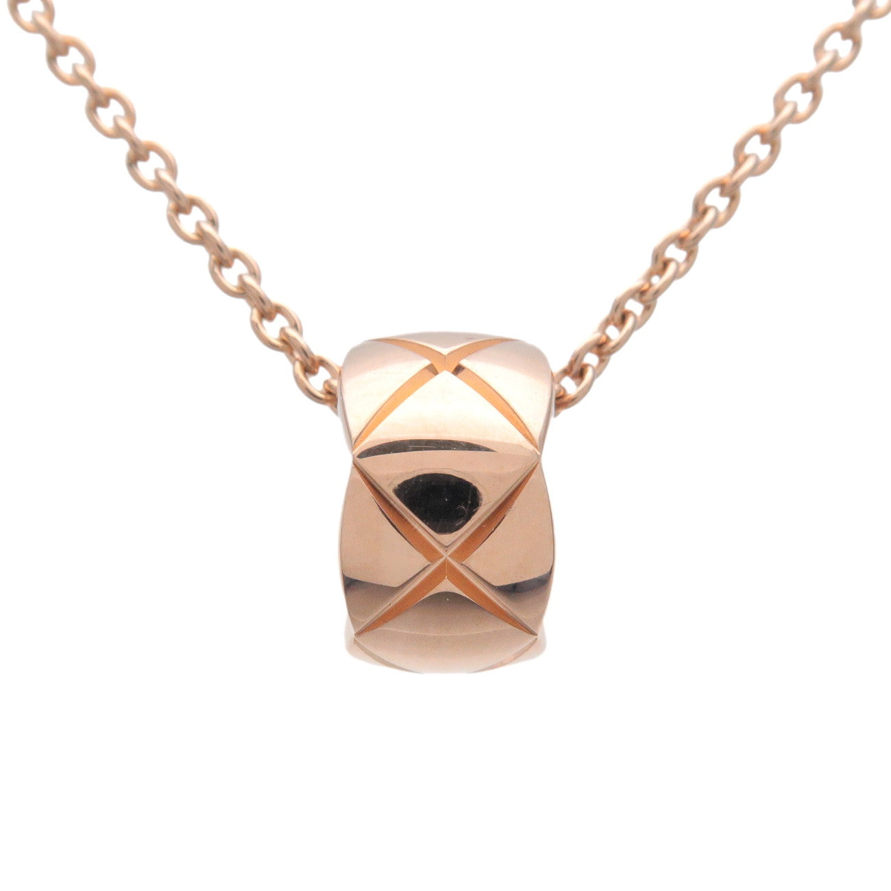 CHANEL-COCO-Crush-Necklace-K18PG-750PG-Rose-Gold-J12306