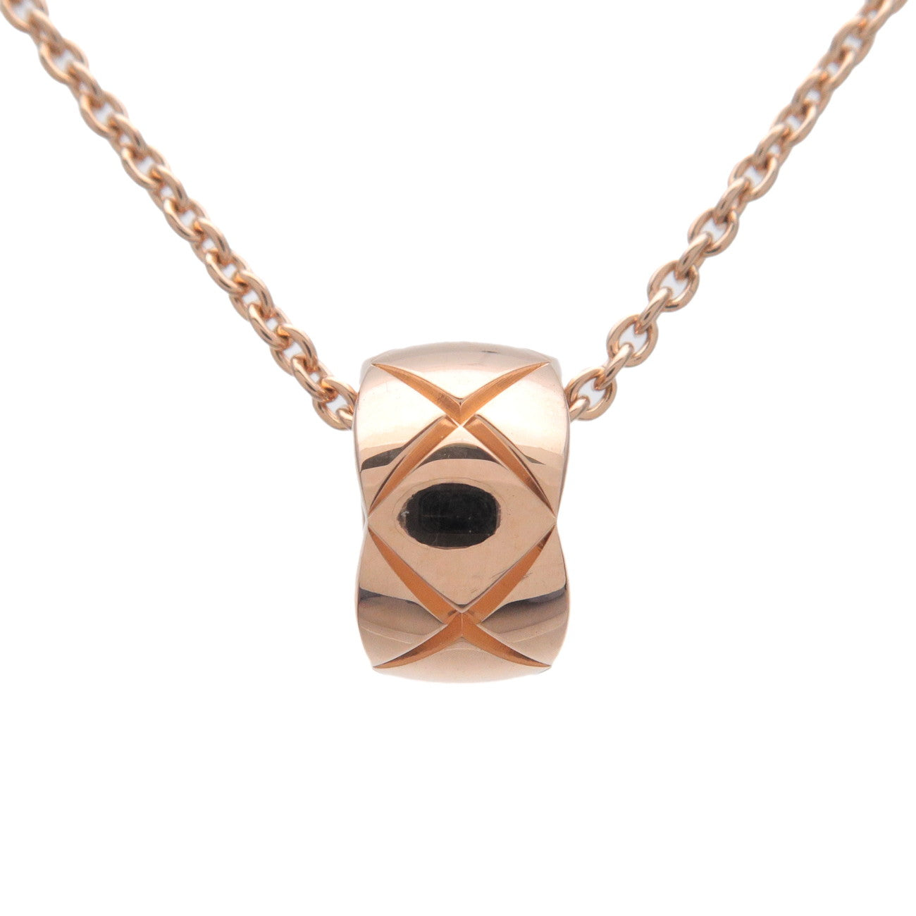 CHANEL COCO Crush Necklace K18PG 750PG Rose Gold J12306