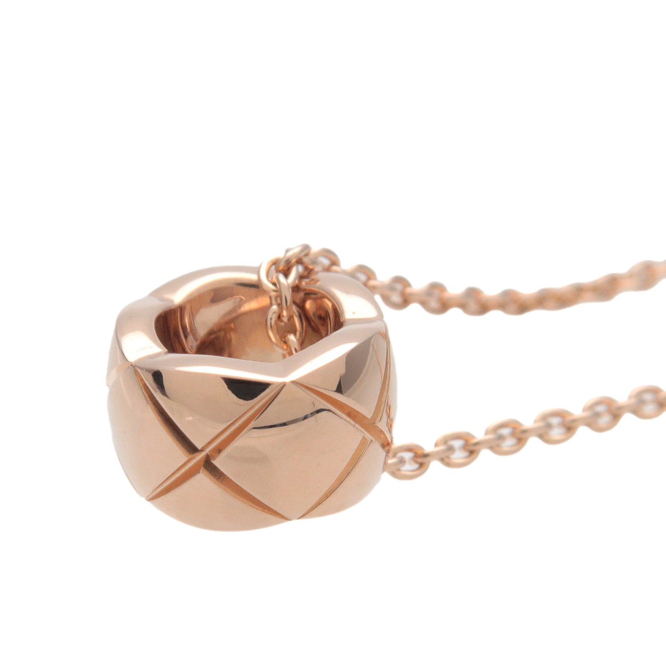 CHANEL COCO Crush Necklace K18PG 750PG Rose Gold J12306