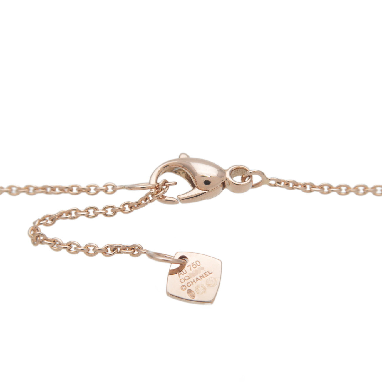 CHANEL COCO Crush Necklace K18PG 750PG Rose Gold J12306