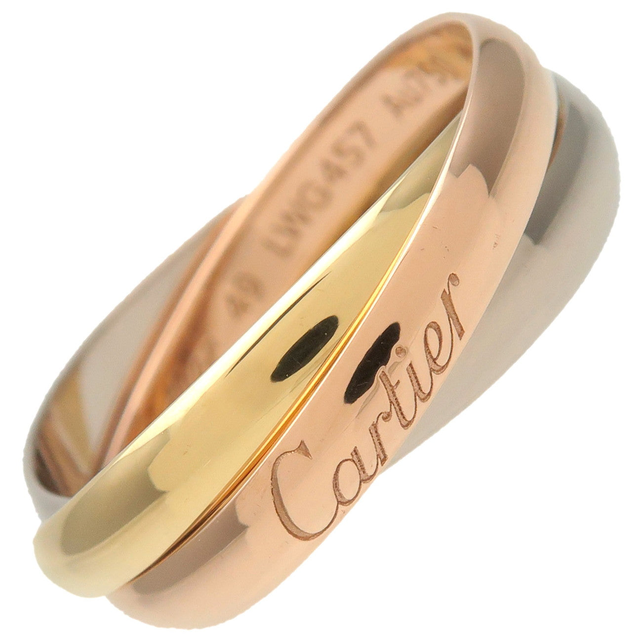 Cartier-Trinity-Ring-SM-#49-K18-750YG/WG/PG-US5-EU49-HK11