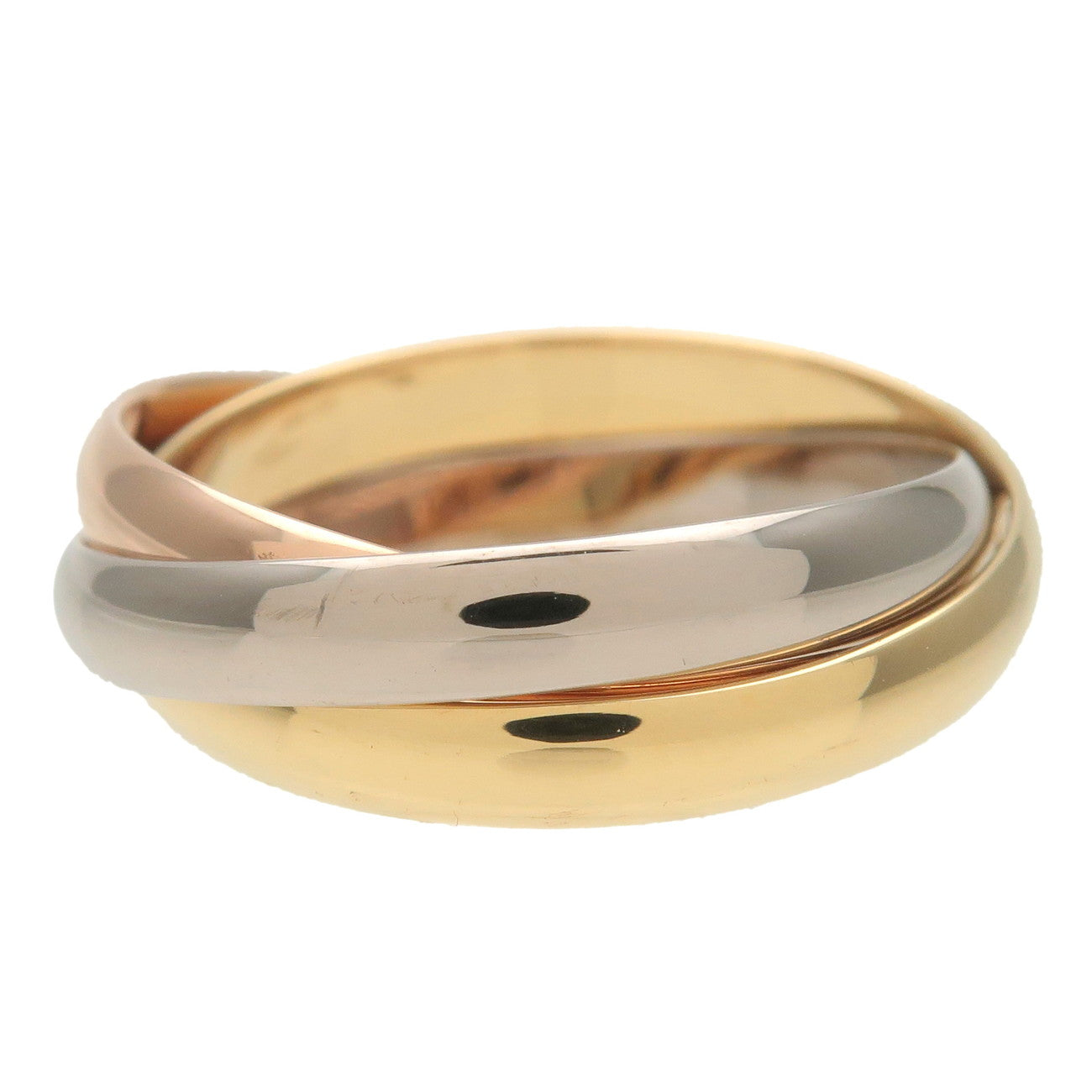 Cartier Trinity Ring SM #49 K18 750YG/WG/PG US5 EU49 HK11