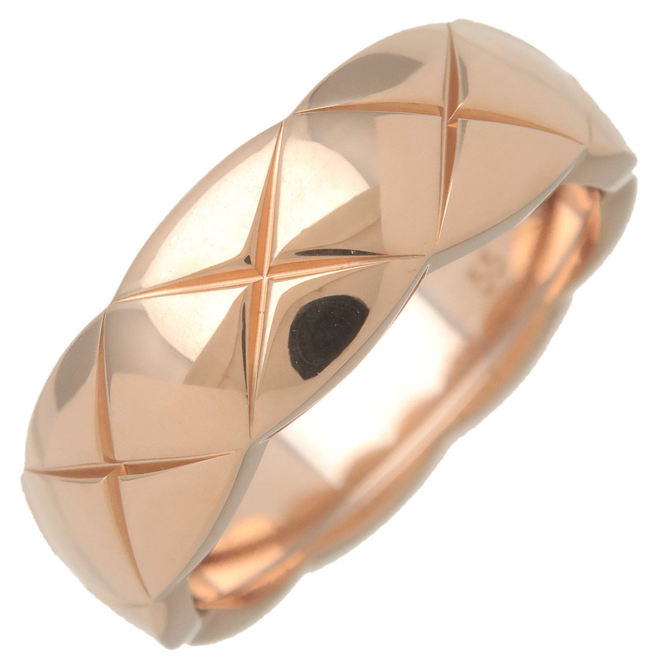 CHANEL-COCO-Crush-Ring-Medium-#55-K18PG-Rose-Gold-US7.5-EU55