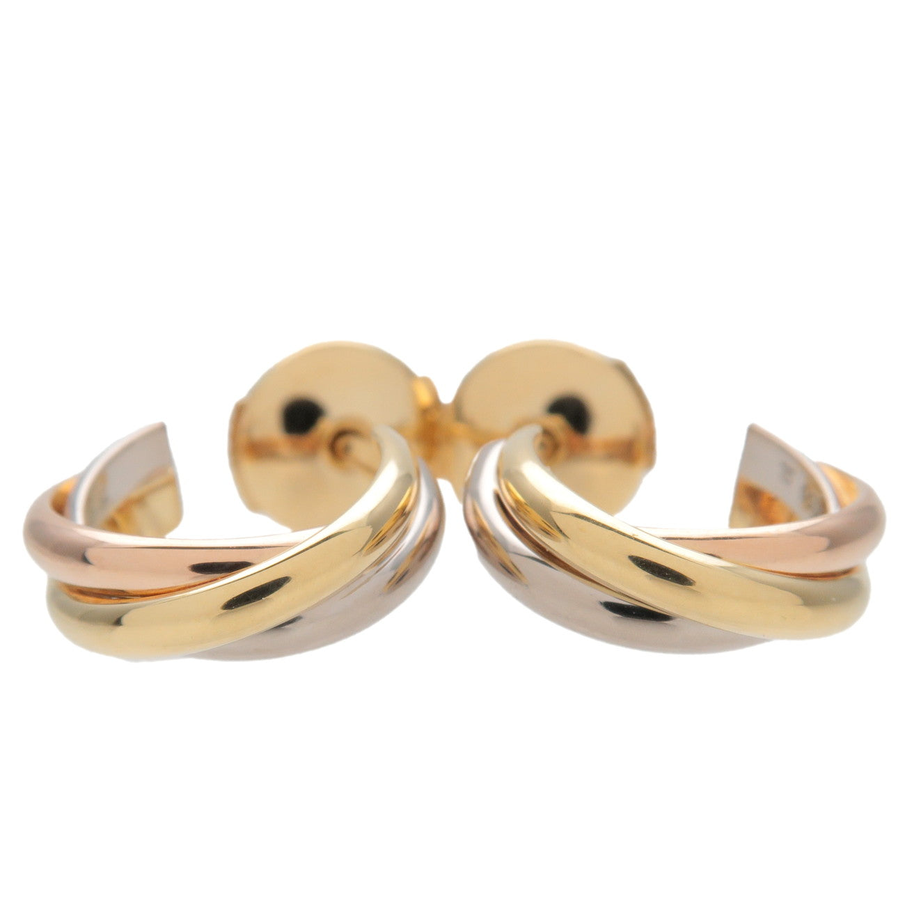 Cartier-Trinity-Earring-K18-750Yello/White/Rose-Gold