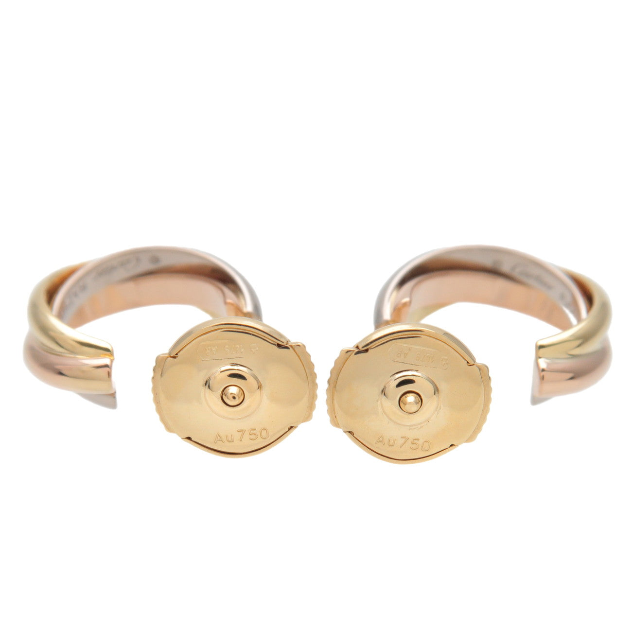 Cartier Trinity Earring K18 750Yello/White/Rose Gold