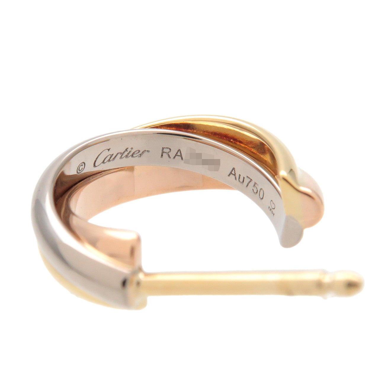 Cartier Trinity Earring K18 750Yello/White/Rose Gold