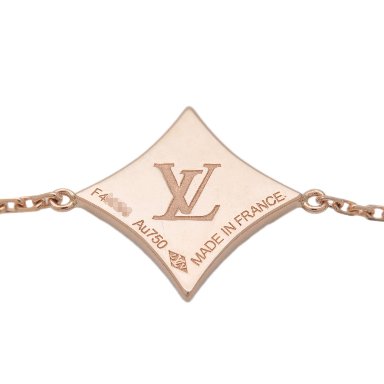 LOUIS VUITTON Star Blossom BB Shell Diamond Bracelet K18PG Q95538