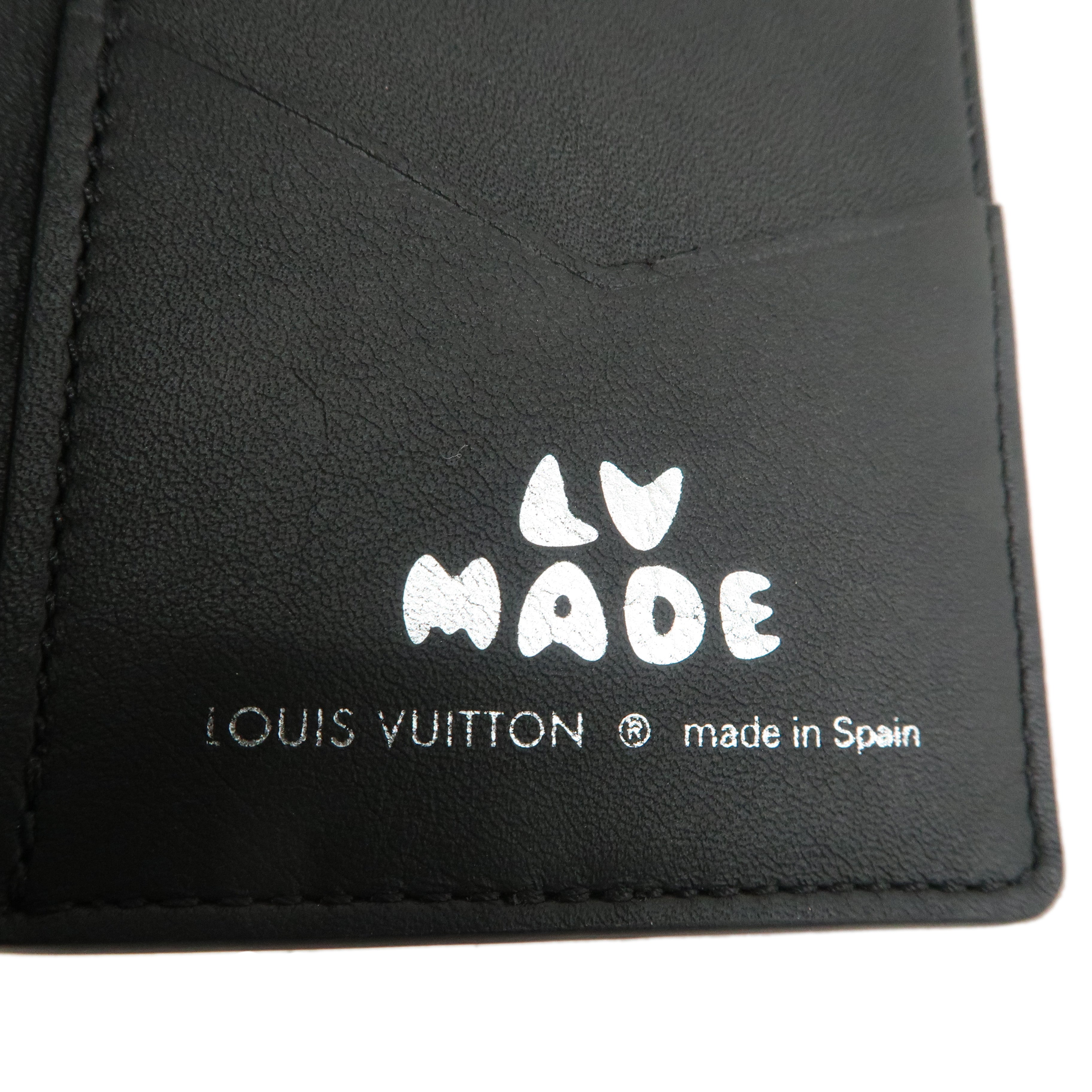 Louis Vuitton Monogram Denim De Poche Organizer NIGO Noir M81015