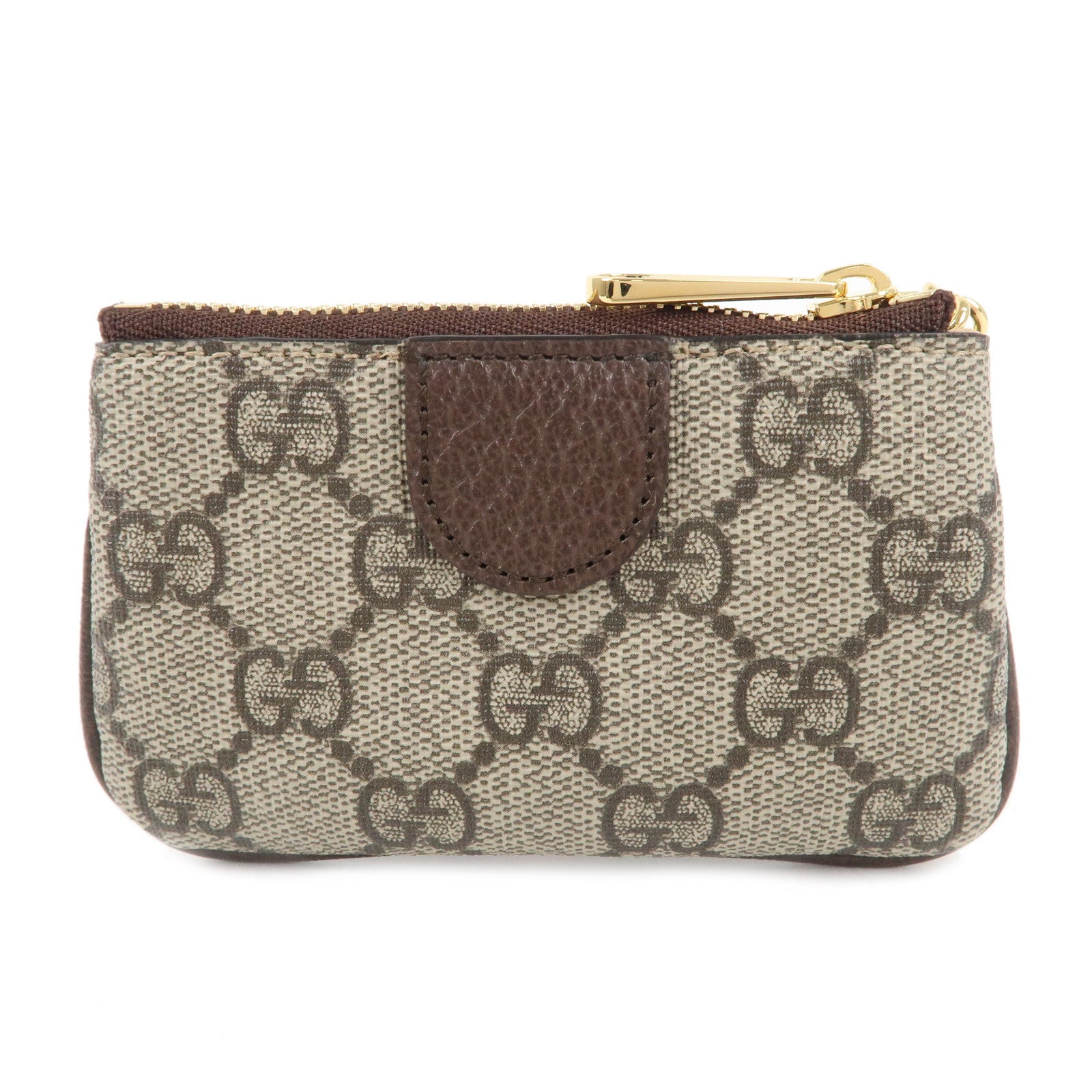 GUCCI Ophidia GG Supreme Coin Case Purse Beige 671722