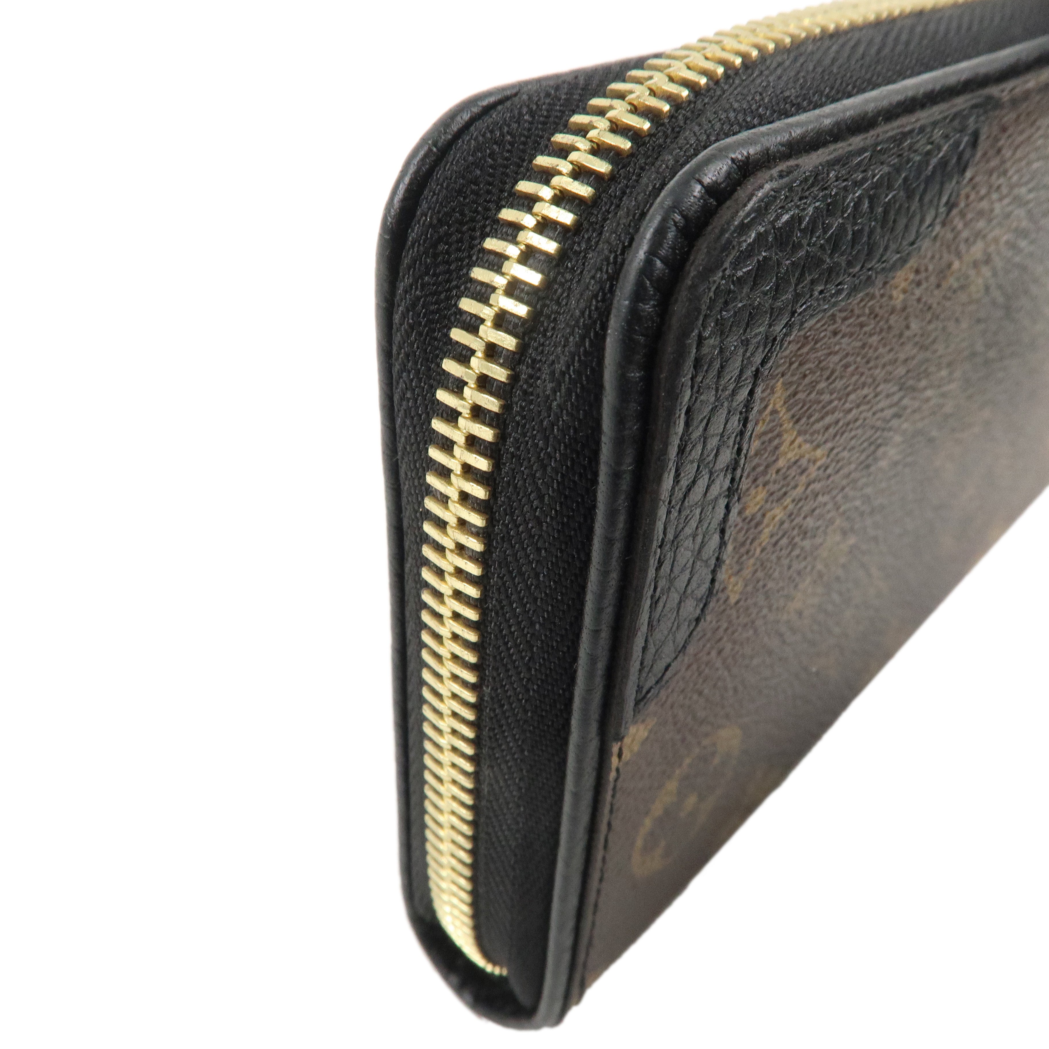 Louis Vuitton Monogram Retiro Round Zipper Long Wallet Noir M61855