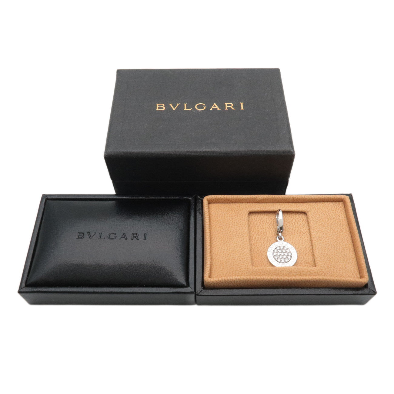 BVLGARI Bvlgari Bvlgari Diamond Pendant Top K18 750WG White Gold