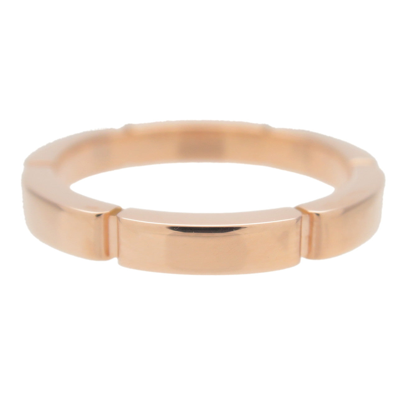 Cartier Maillon Panthere 4P Diamond Ring K18 750 RoseGold #47