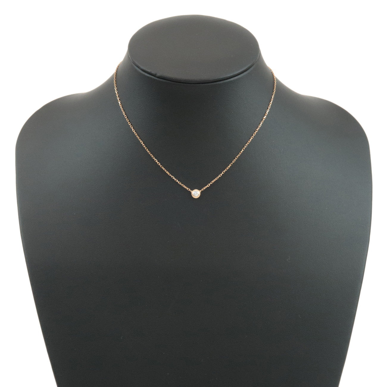 Cartier Diamants Légers Necklace LM Diamond 0.09ct K18 Rose Gold