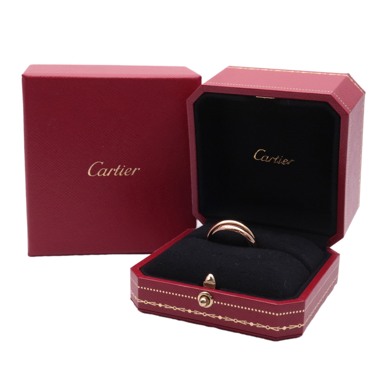 Cartier Trinity Ring MM K18 750YG/WG/PG #55 US7.5 EU56 HK16.5