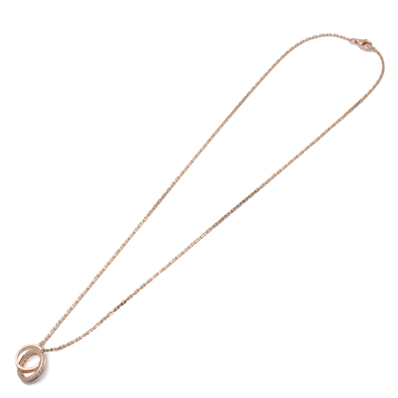 Cartier Baby Love Diamond Necklace K18PG 750PG Rose Gold