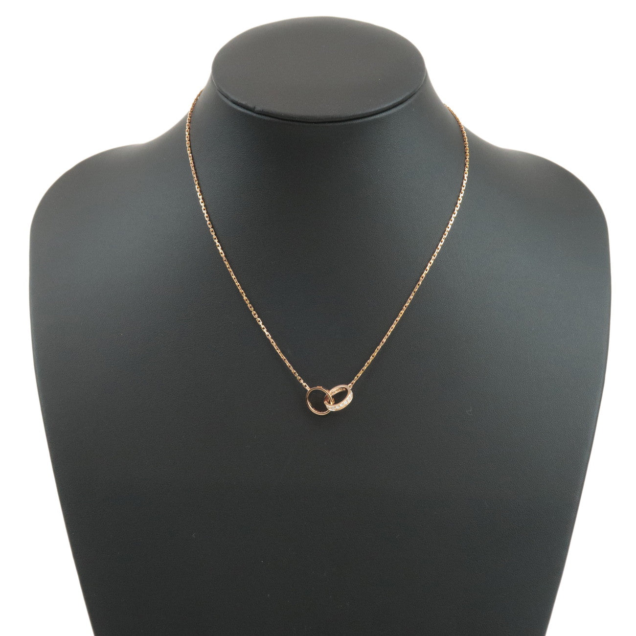 Cartier Baby Love Diamond Necklace K18PG 750PG Rose Gold