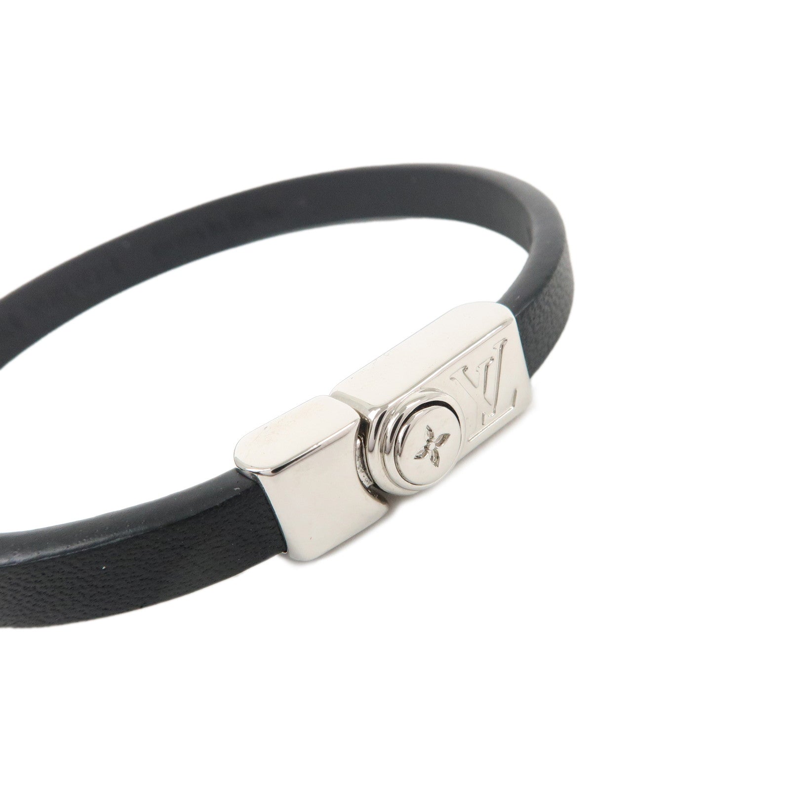 Louis Vuitton Flower Edge Bracelet 19 Noir black M8071