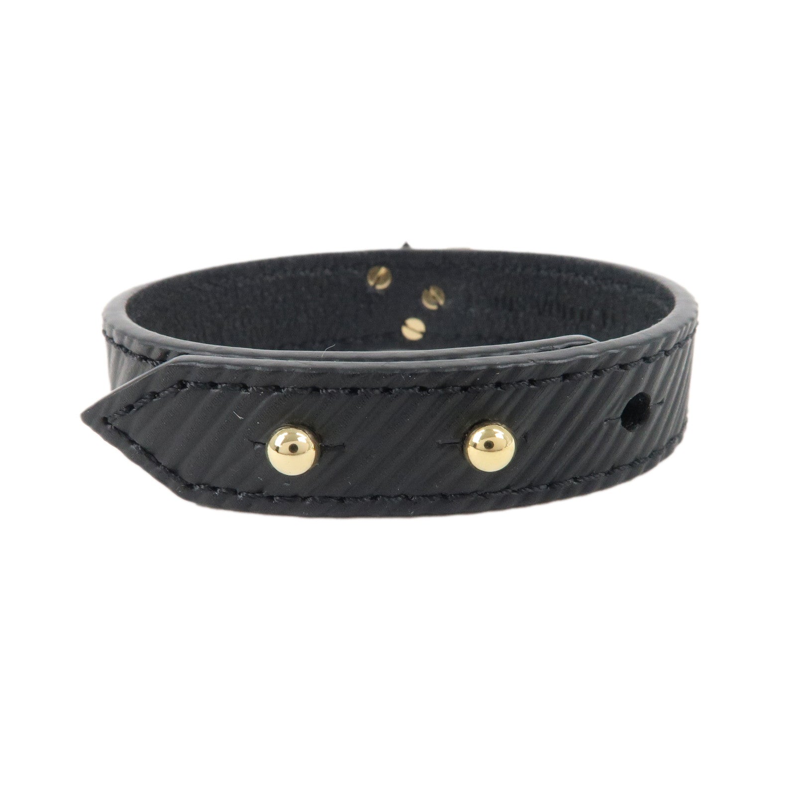 Louis Vuitton Epi Twist Bracelet Noir black M6400 LV