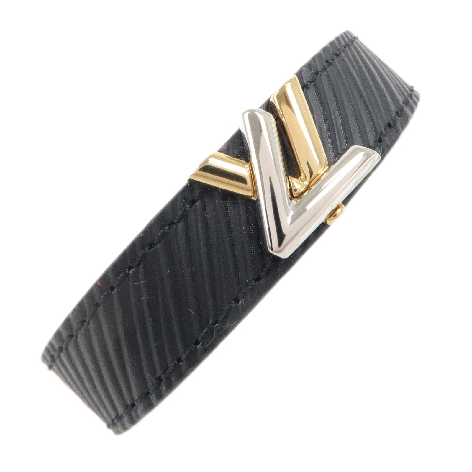 Louis Vuitton Epi Twist Bracelet Noir black M6400 LV