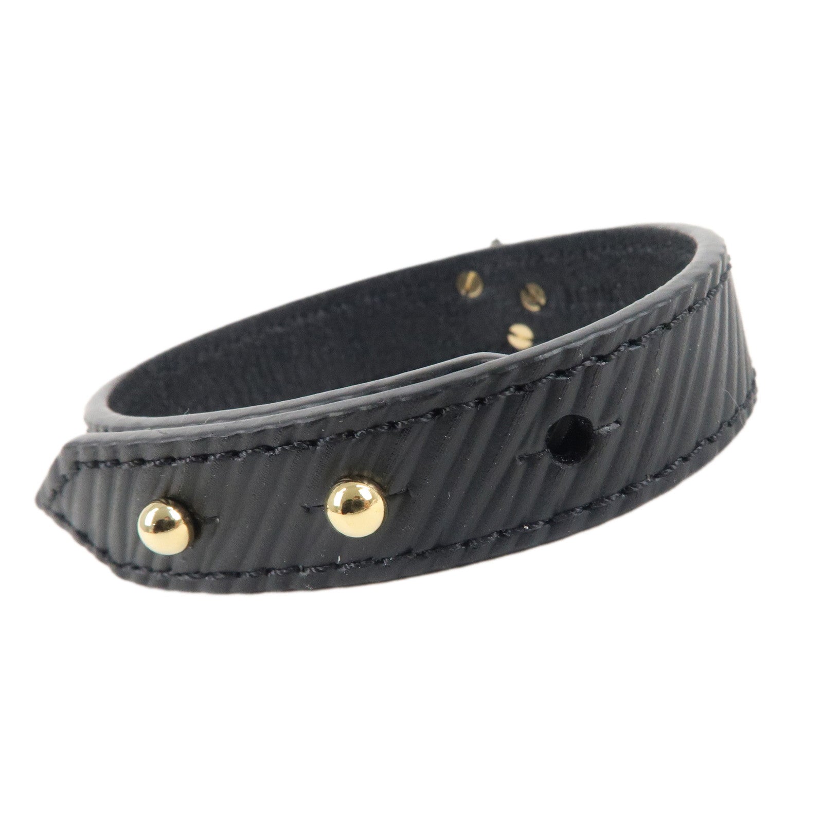 Louis Vuitton Epi Twist Bracelet Noir black M6400 LV