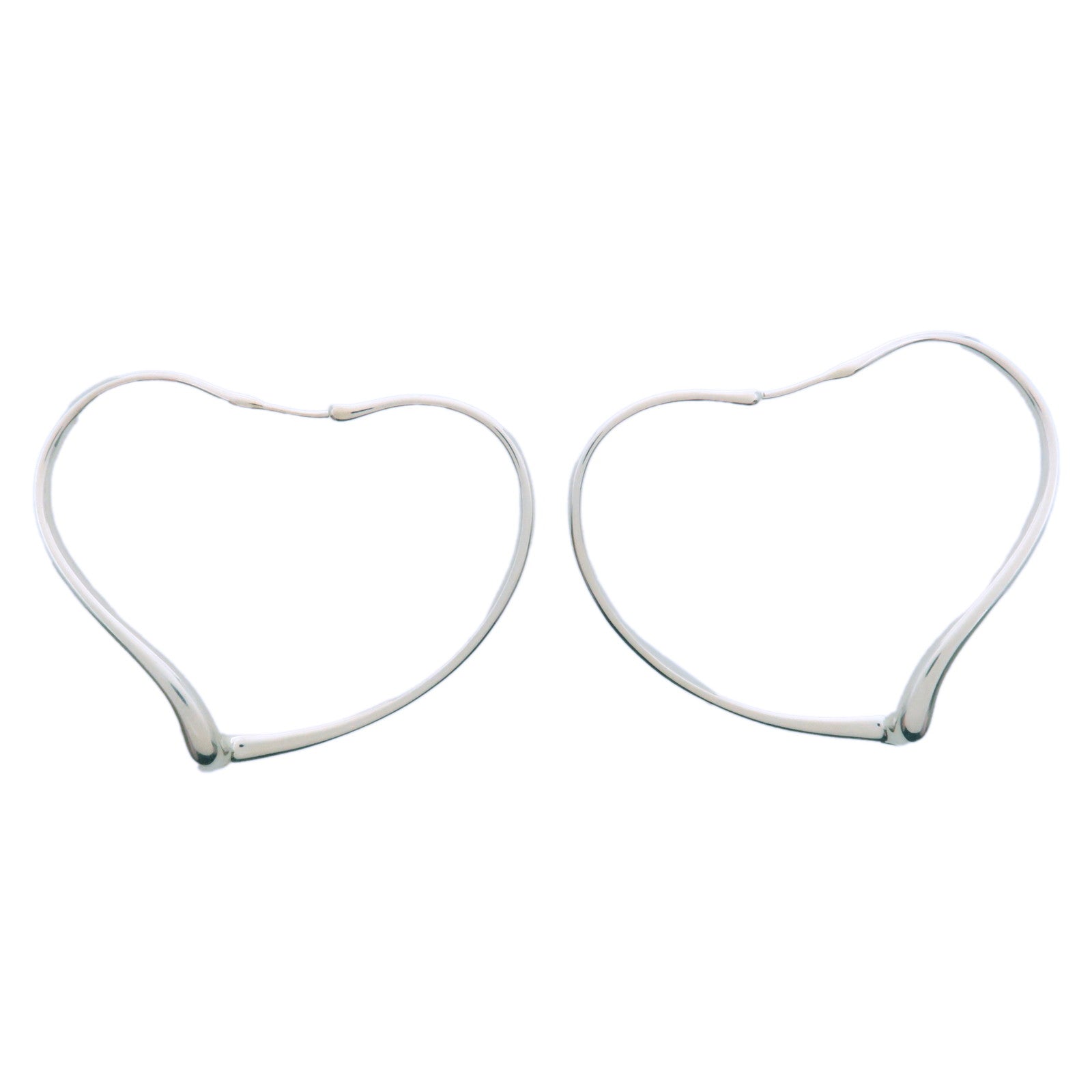 Tiffany＆Co.-Open-Heart-Hoop-Earring-Medium-SV925-Silver