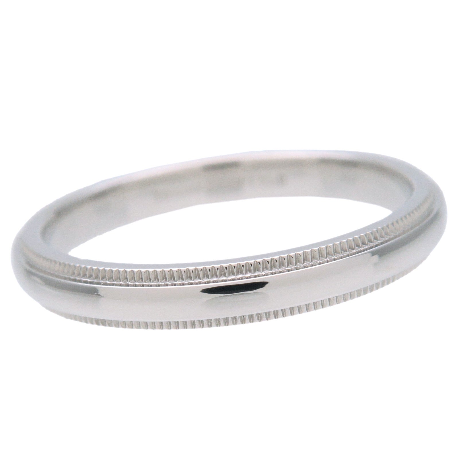 Tiffany&Co. Milgrain Band Ring PT950 Platinum US9.5 EU61