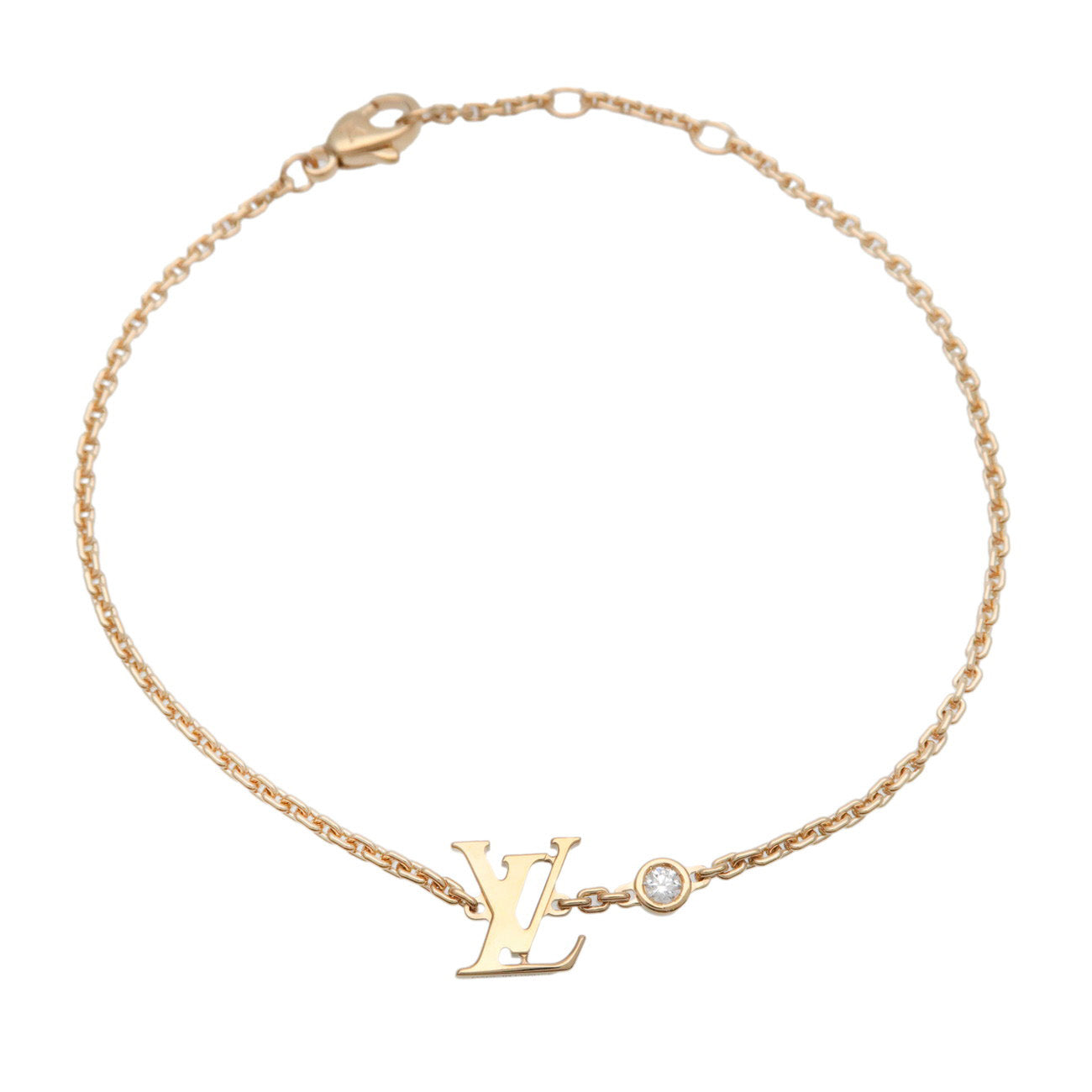 Louis Vuitton Idylle Blossom 1P Diamond Bracelet K18YG Q95561