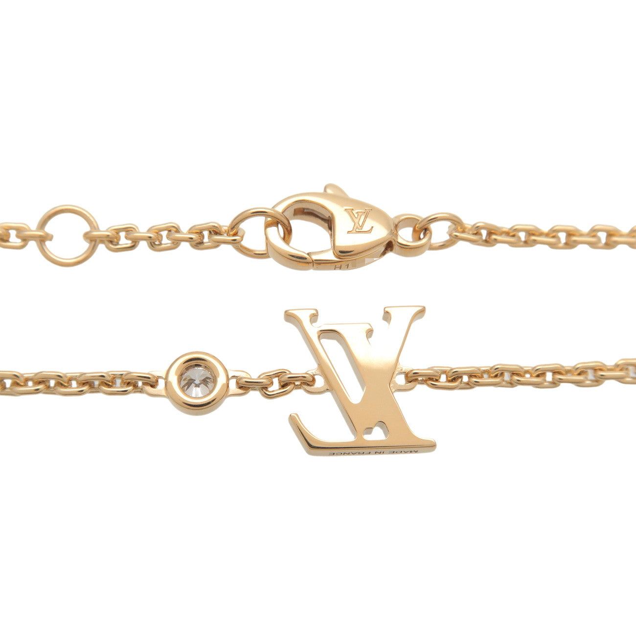 Louis Vuitton Idylle Blossom 1P Diamond Bracelet K18YG Q95561