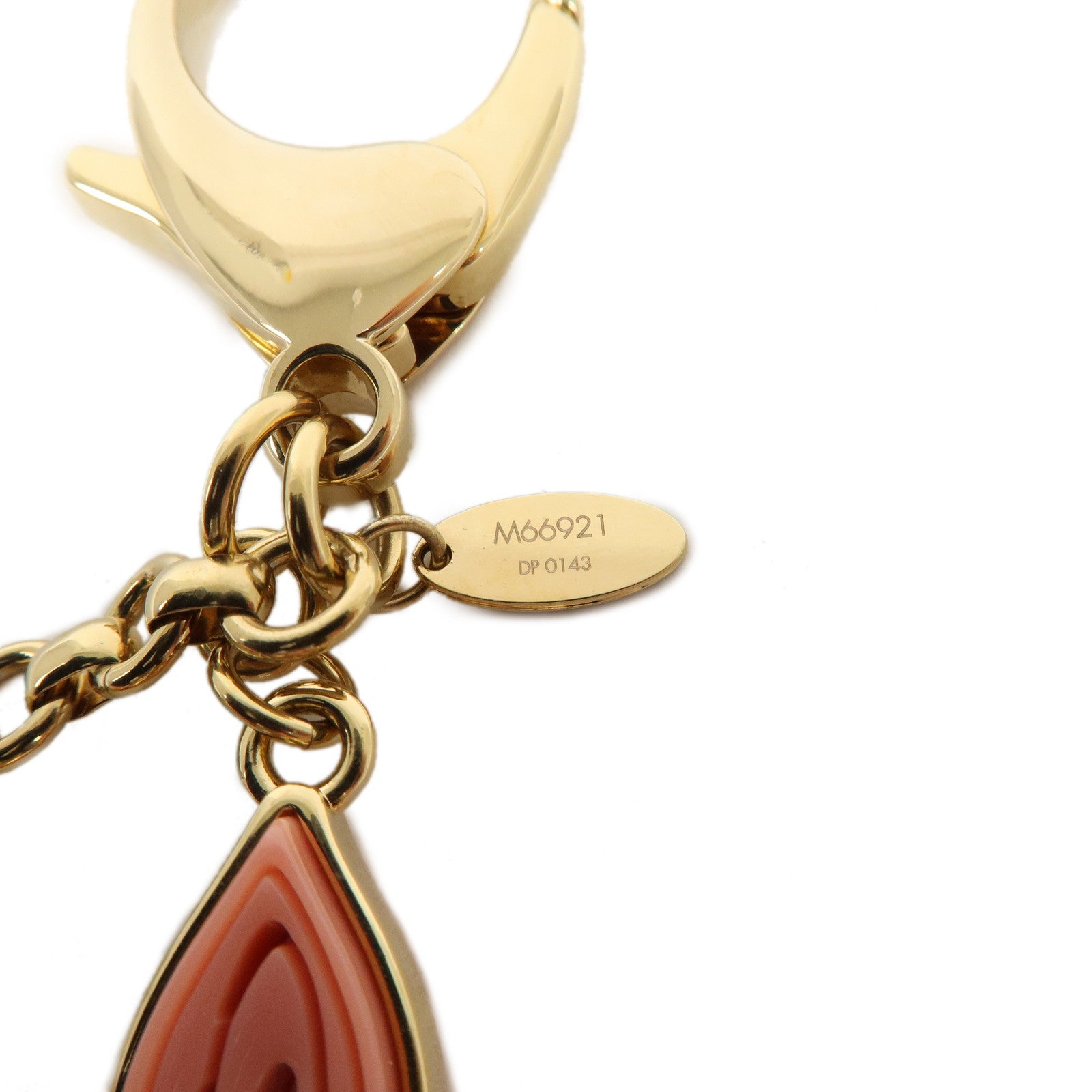 Louis Vuitton Bijou Sac Knife Charm Keychain Gold Pink M66921