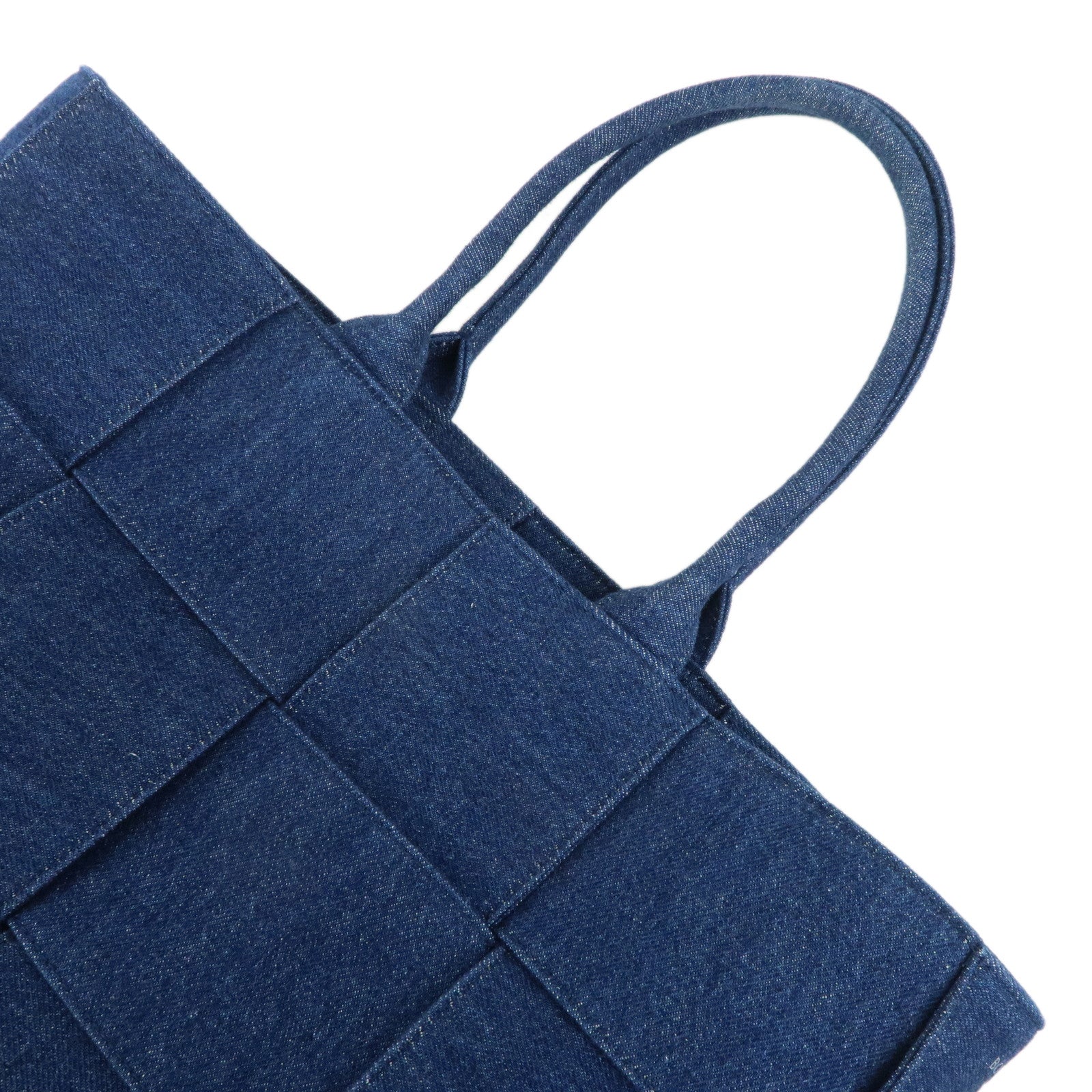 BOTTEGA VENETA Denim Arco Tote Bag Shoulder Bag Blue