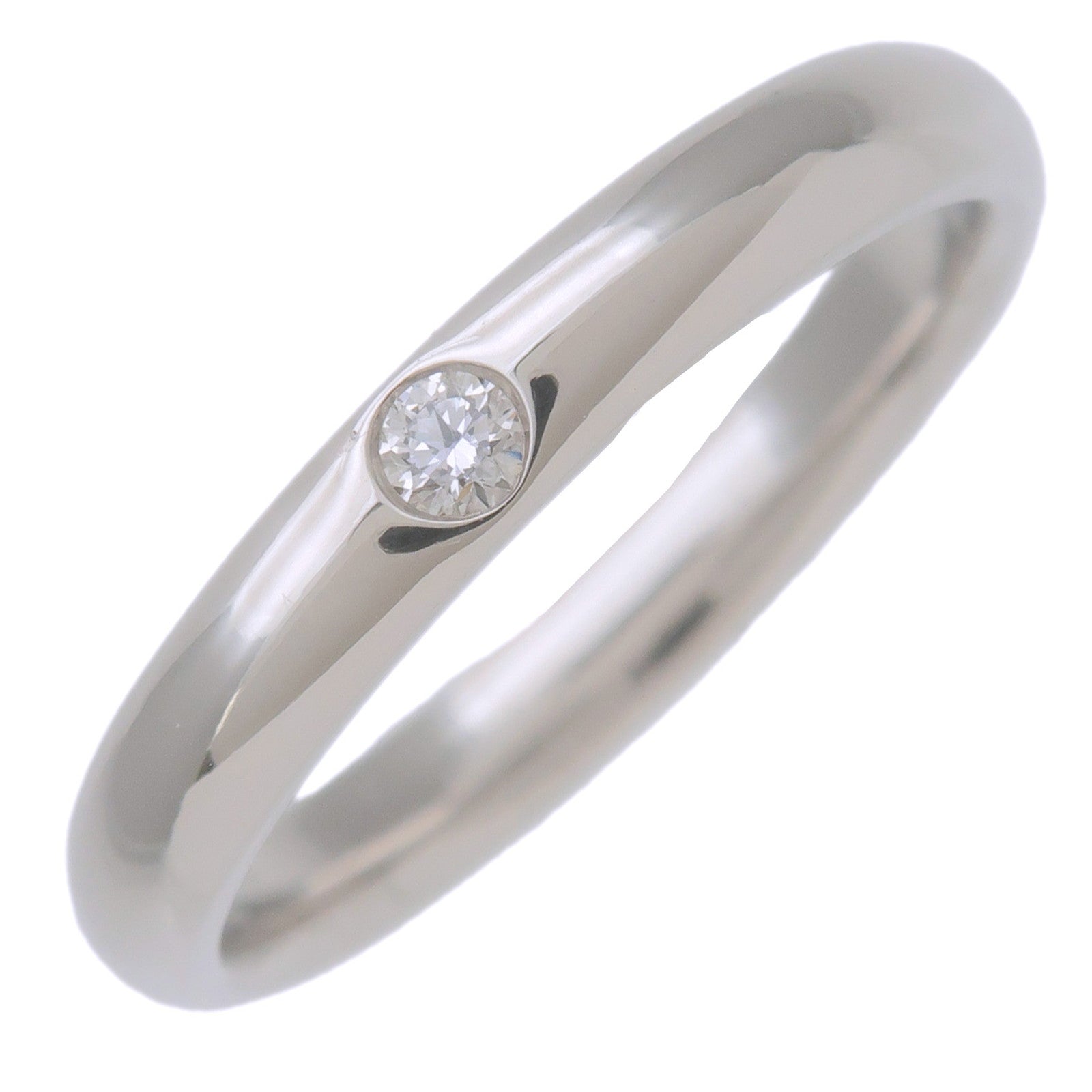 HARRY-WINSTON-Round-Cut-Wedding-Ring-1P-Diamond-PT950-Platinum