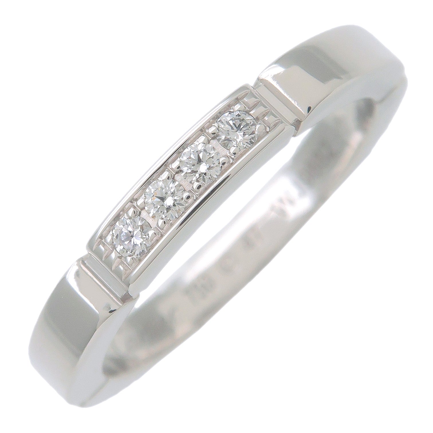 Cartier-Maillon-Panthere-Ring-4P-Diamond-K18WG-White-Gold-#47