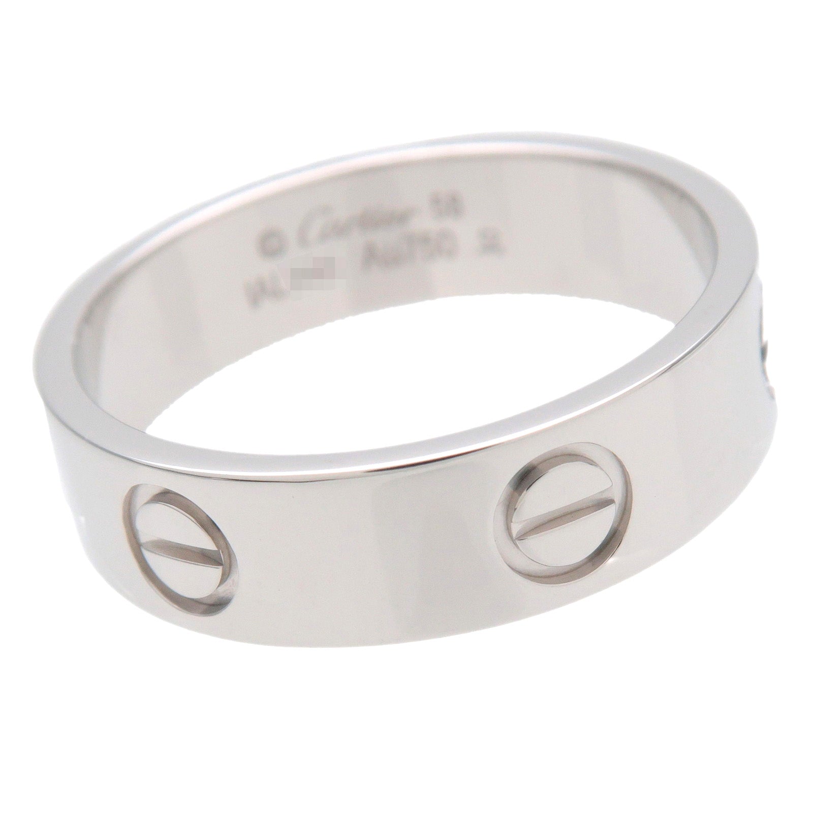 Cartier Love Ring K18WG White Gold #58 US8.5 EU58 HK19