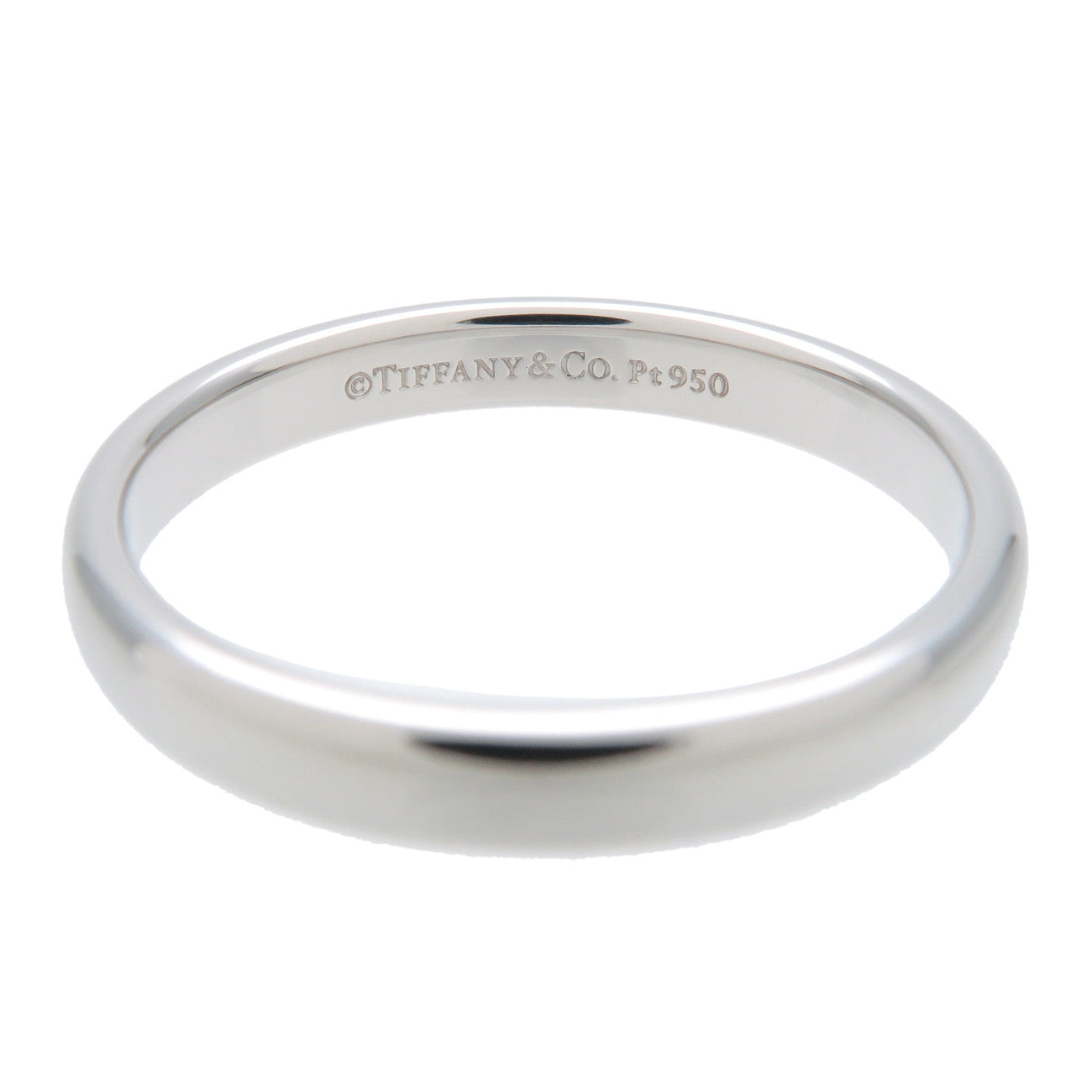 Tiffany&Co. Classic Band Ring PT950 Platinum US7.5-8 EU56