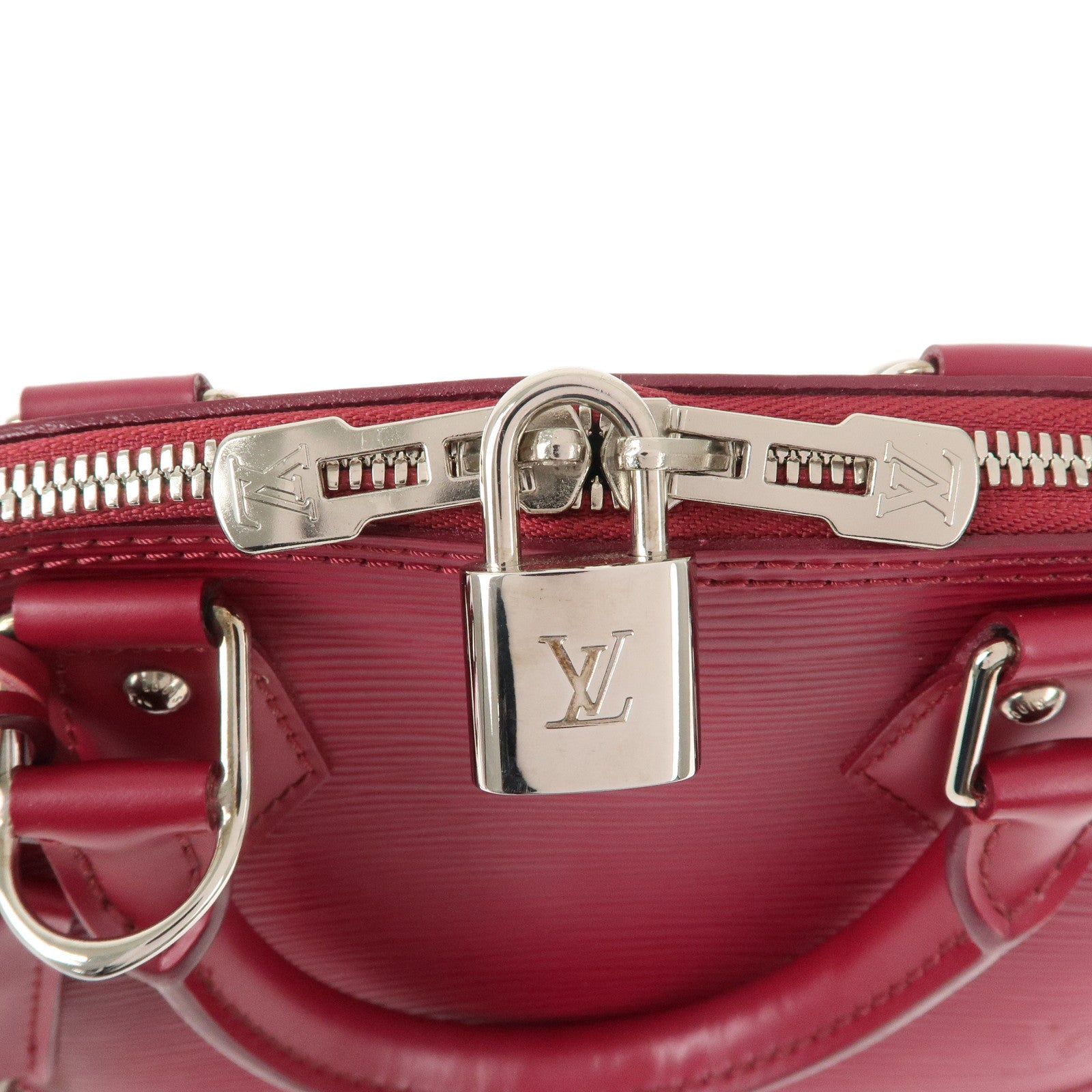 Louis Vuitton Epi Alma BB Hand Bag Shoulder Bag Fuchsia M40851