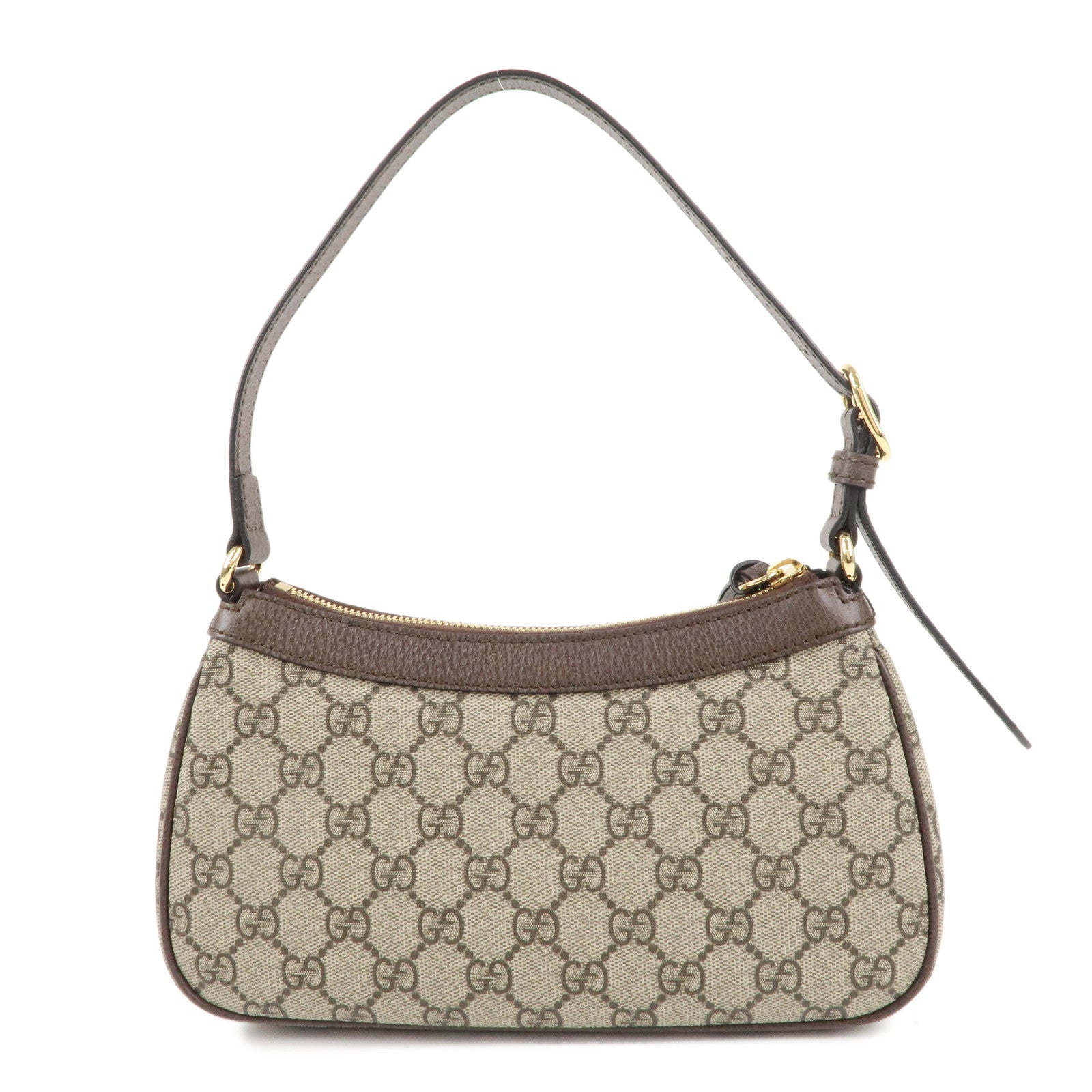 GUCCI Ophidia GG Supreme Leather Small Handbag Beige Brown 735145