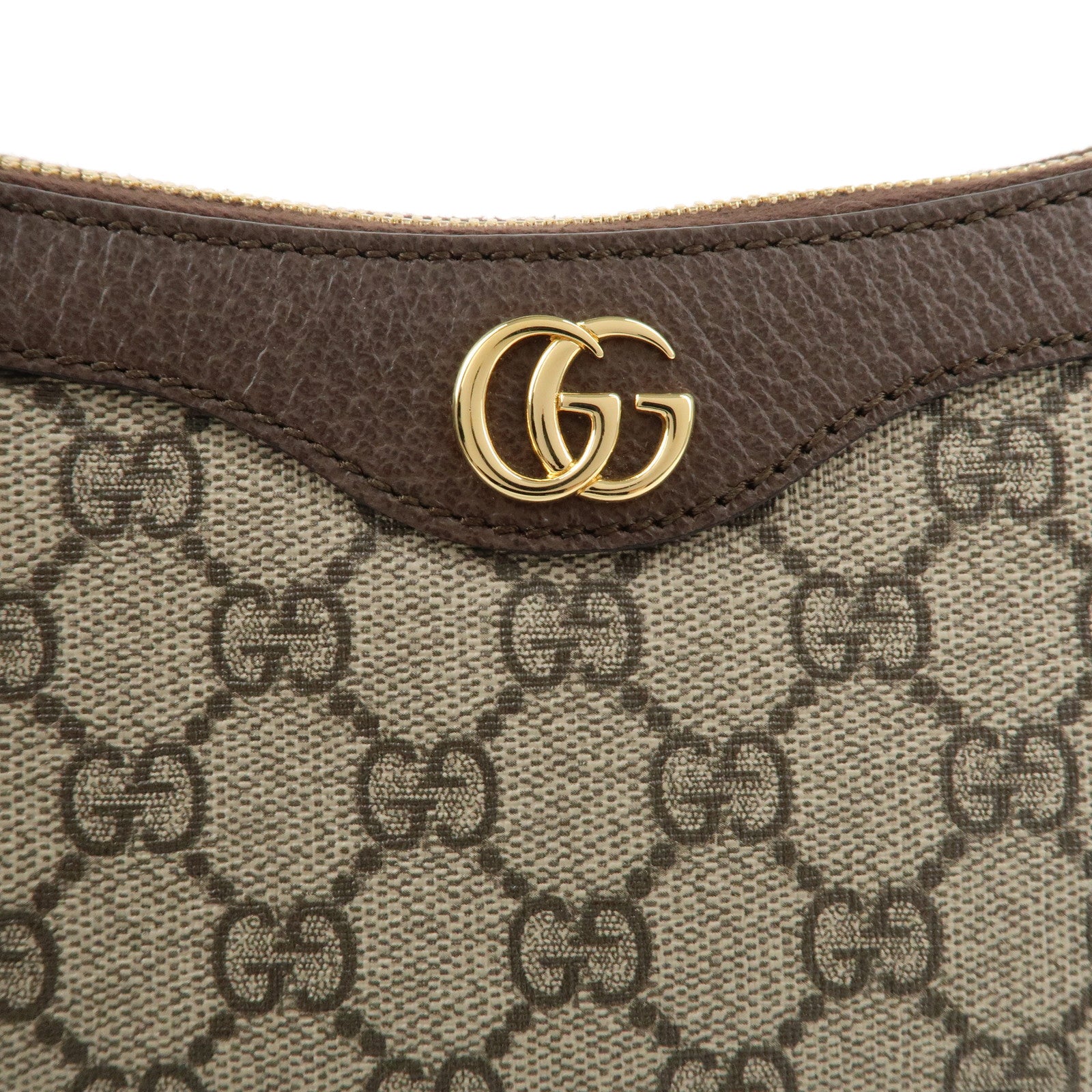 GUCCI Ophidia GG Supreme Leather Small Handbag Beige Brown 735145