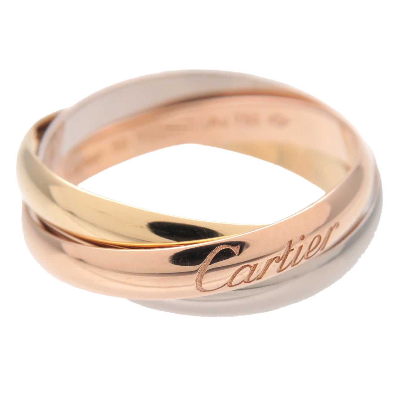 Cartier Trinity Ring SM K18 750YG/WG/PG #50 US5.5 EU50 HK12