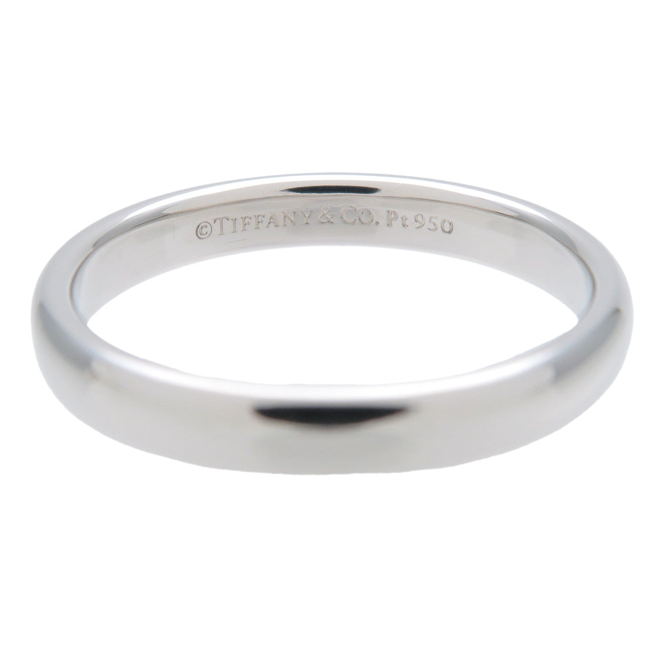 Tiffany&Co. Classic Band Ring PT950 Platinum US6 EU51.5 HK13