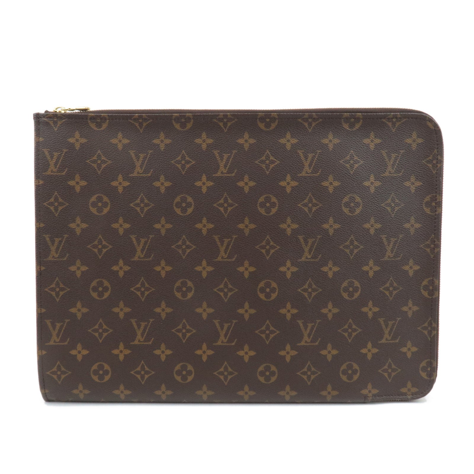 Louis-Vuitton-Monogram-Posh-Documents-Clutch-Bag-Brown-M53456