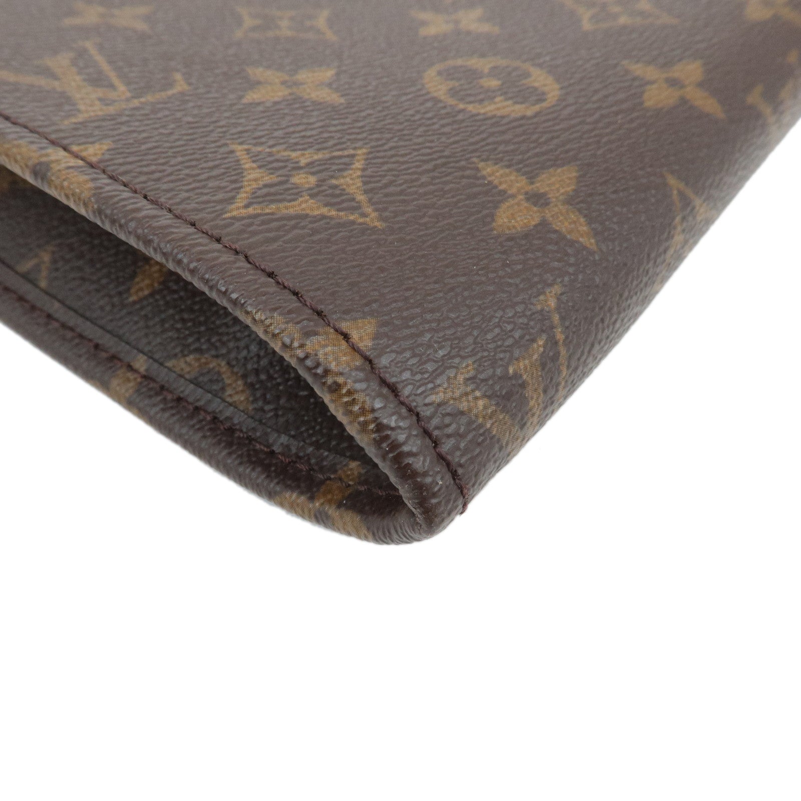 Louis Vuitton Monogram Posh Documents Clutch Bag Brown M53456